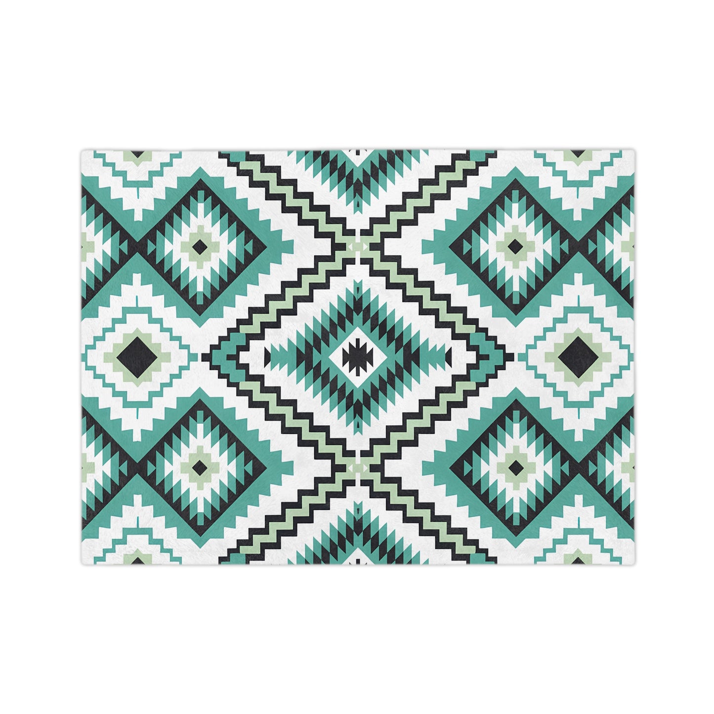 Cozy Geometric Velveteen Microfiber Blanket, Soft Throw for Home Decor, Perfect Gift for Friends, Cozy Night In, Modern Boho Style - LOLA VEGAS ART