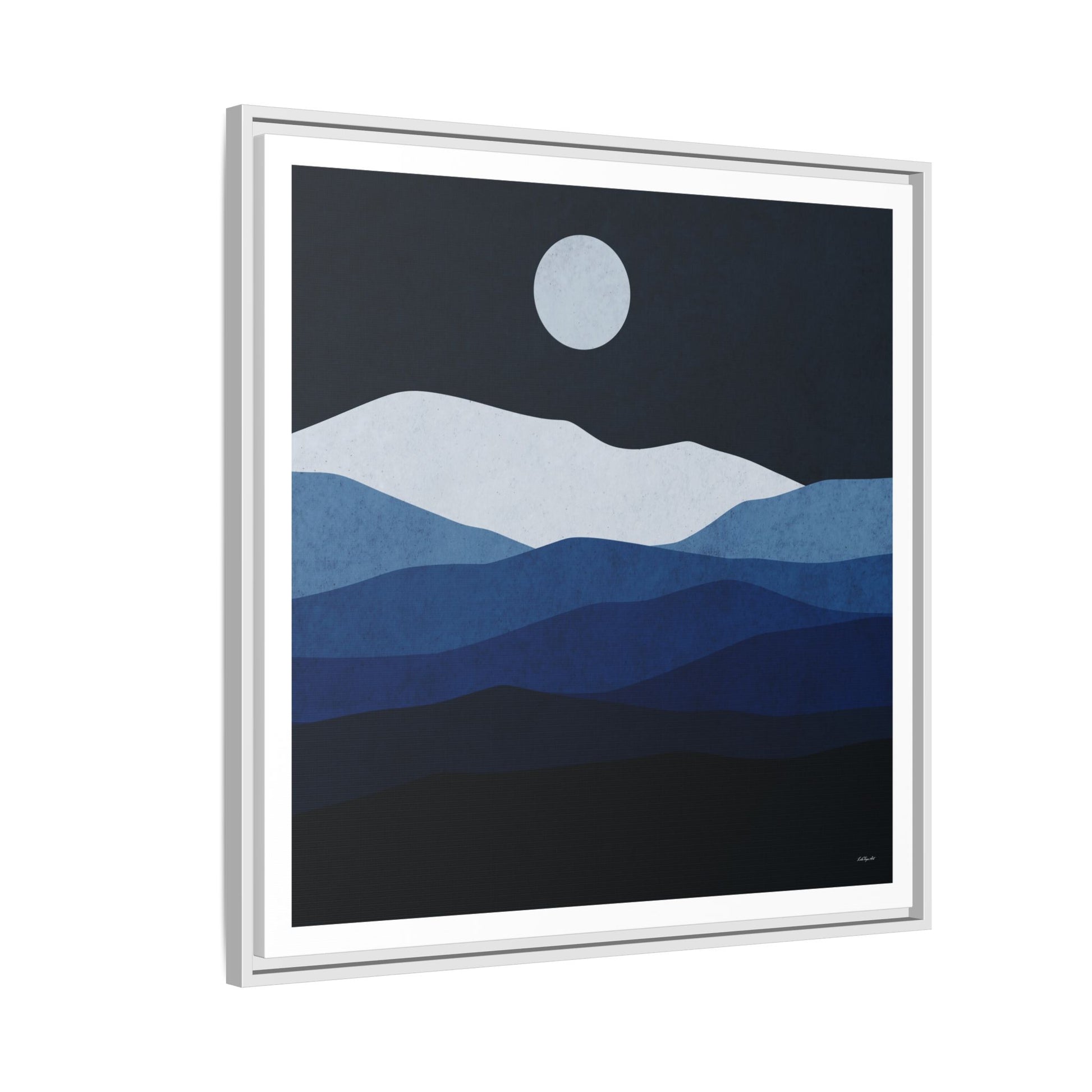 Framed Canvas Art, Serene Mountain Landscape, Modern Home Decor, Nature Wall Art, Gift for Nature Lovers, Interior Design - LOLA VEGAS ART