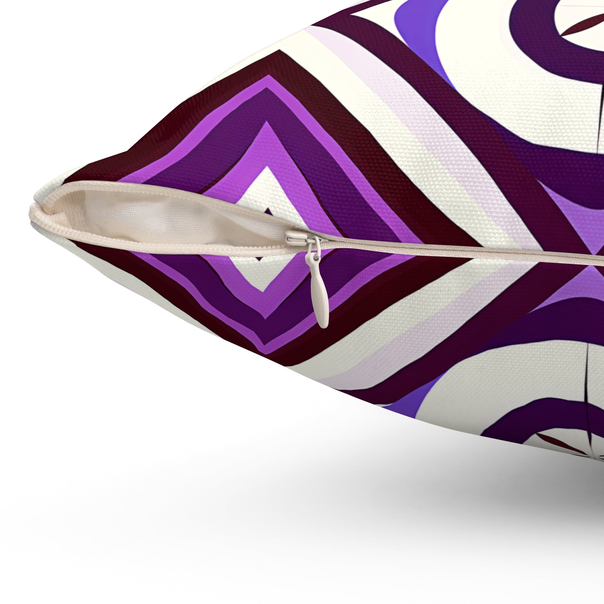 Geometric Purple Throw Pillow, Modern Home Decor, Decorative Pillow for Couch, Accent Pillow, Unique Gift, Cozy Living Room Accessory - LOLA VEGAS ART