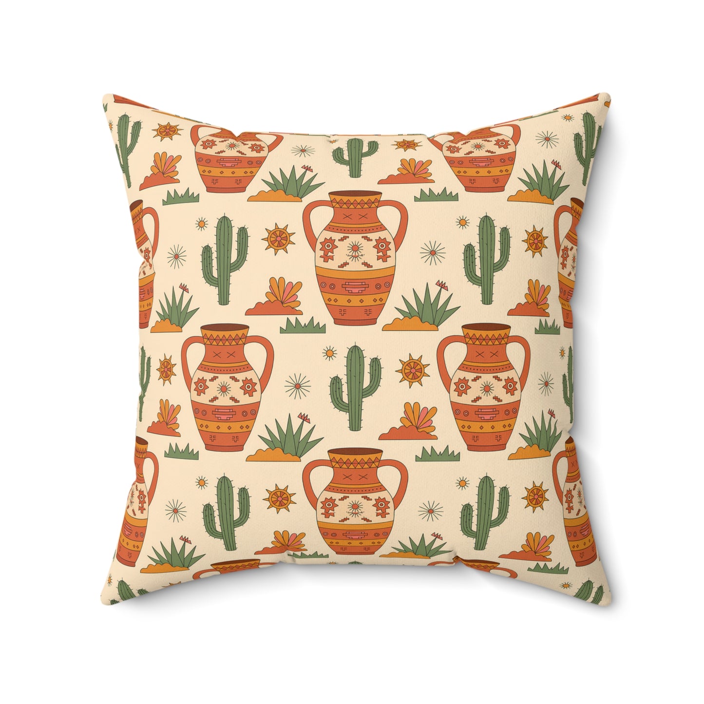 Bohemian Decor Pillow, Vibrant Art Print Cushion, Home Accent, Unique Gift, Southwestern Style, Cozy Living Room Decor, Boho Chic - LOLA VEGAS ART