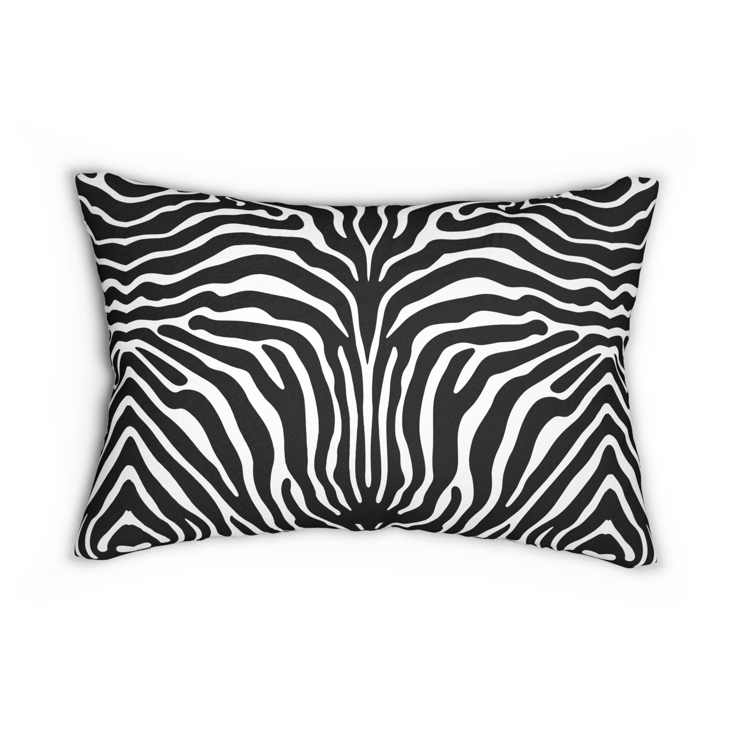Zebra Print Lumbar Pillow, Wild Animal Decor, Bohemian Style Cushion, Home Accent, Unique Gift Idea, Living Room Throw Pillow - LOLA VEGAS ART