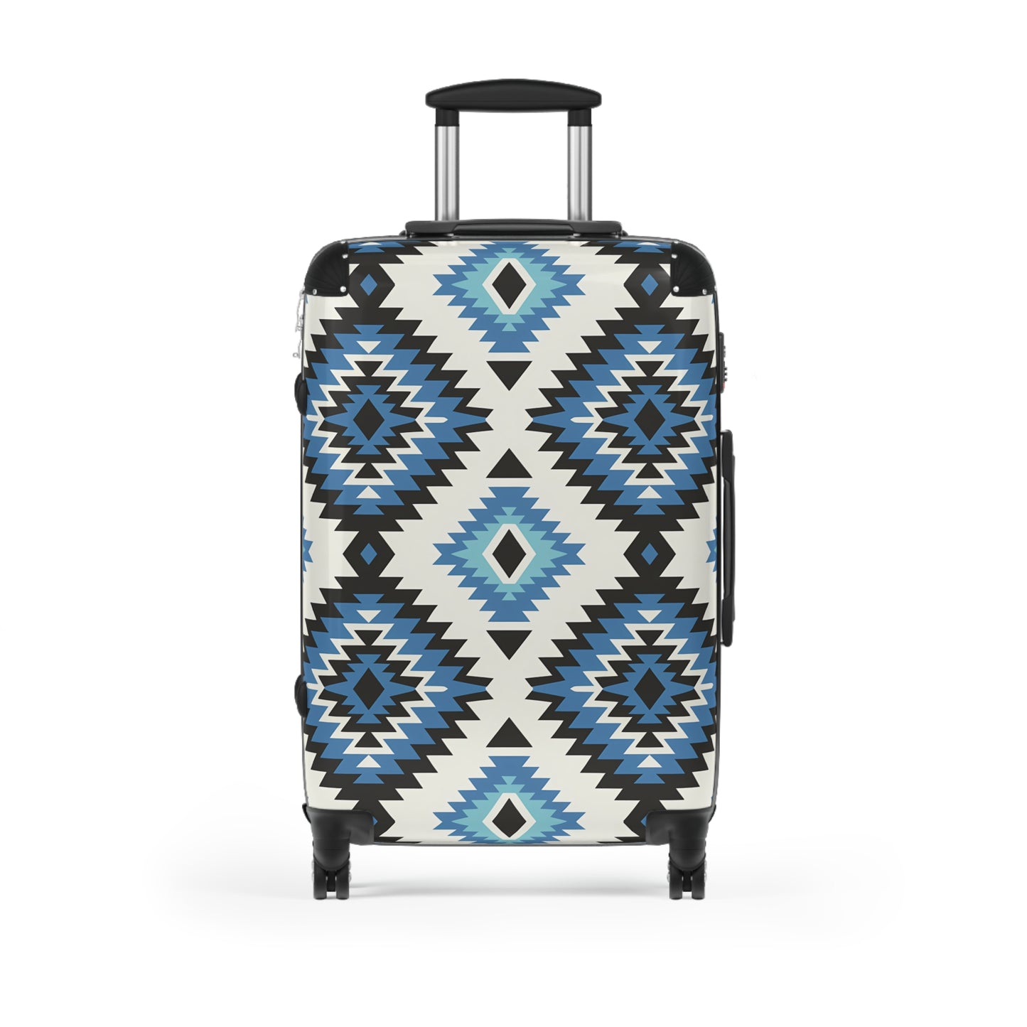 Trendy Suitcase with Geometric Design, Luggage for Travelers, Stylish Carry-On for Vacations, Unique Travel Gift, Adventure Ready - LOLA VEGAS ART