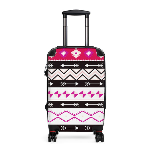 Vibrant Travel Suitcase | Stylish Luggage, Boho Pattern Rolling Case, Travel Essentials, Vacation Must-Have, Gift for Travelers - LOLA VEGAS ART