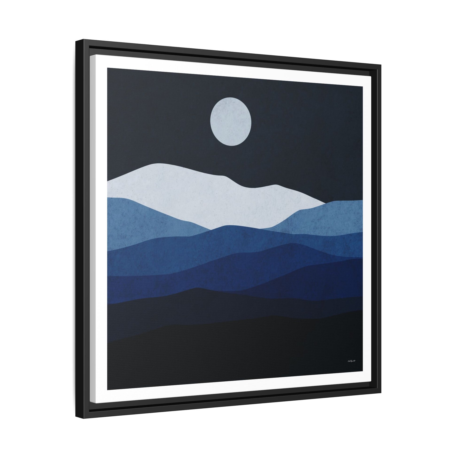 Framed Canvas Art, Serene Mountain Landscape, Modern Home Decor, Nature Wall Art, Gift for Nature Lovers, Interior Design - LOLA VEGAS ART