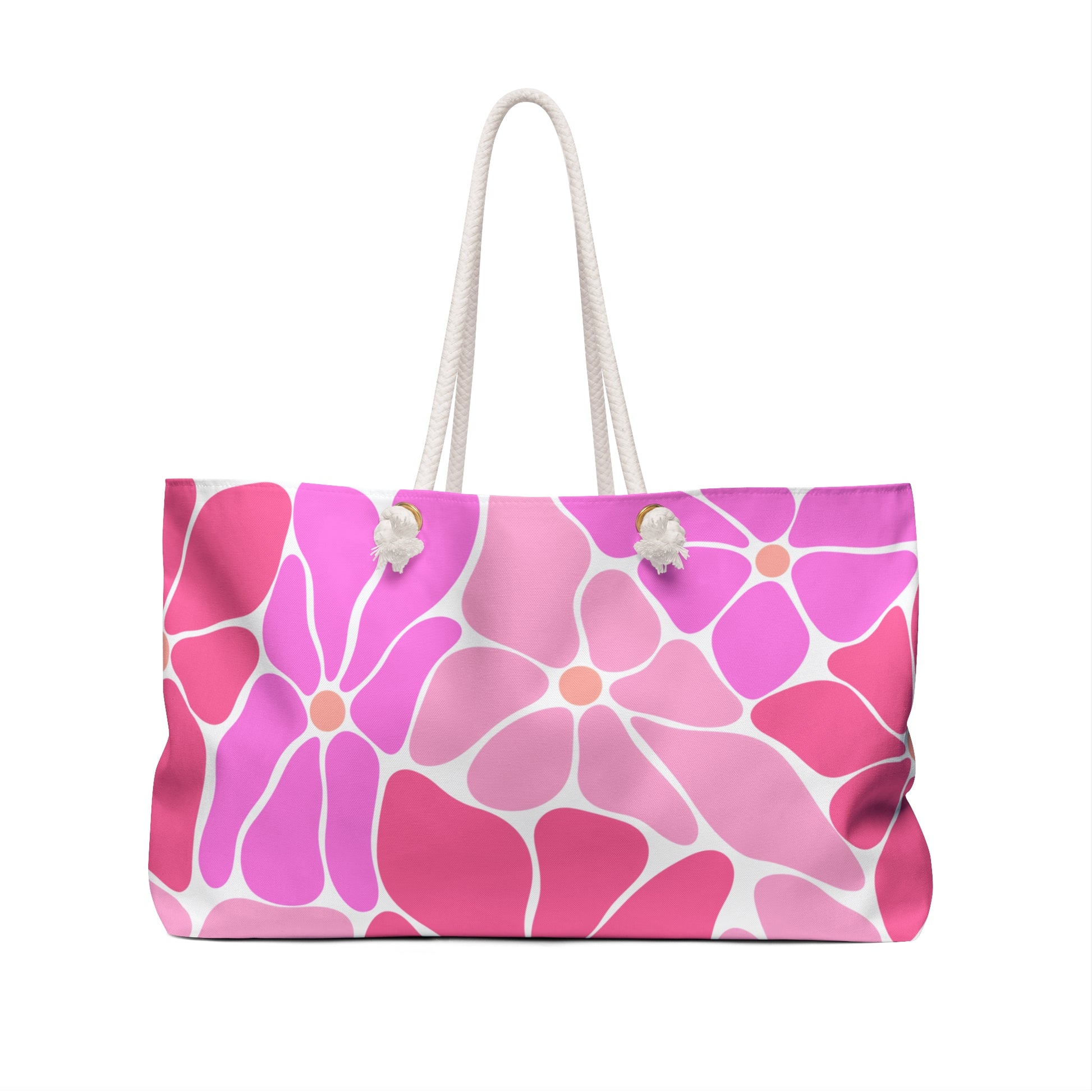 Vibrant Floral Weekender Bag - Perfect for Travel, Beach Days, Gym, Shopping, Overnight Stays, Gifts - LOLA VEGAS ART