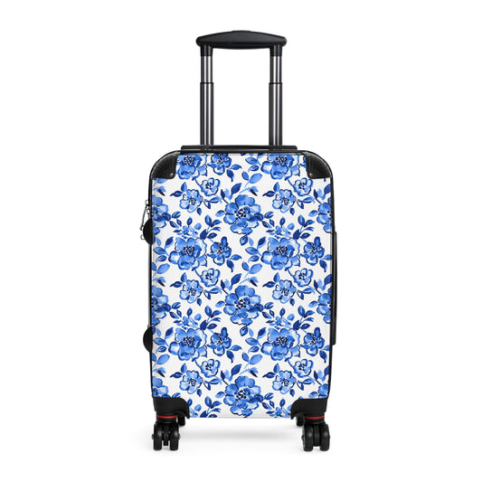 Floral Pattern Suitcase, Stylish Travel Luggage, Perfect for Vacations, Gifts for Travelers, Trendy Suitcase for Every Adventure - LOLA VEGAS ART