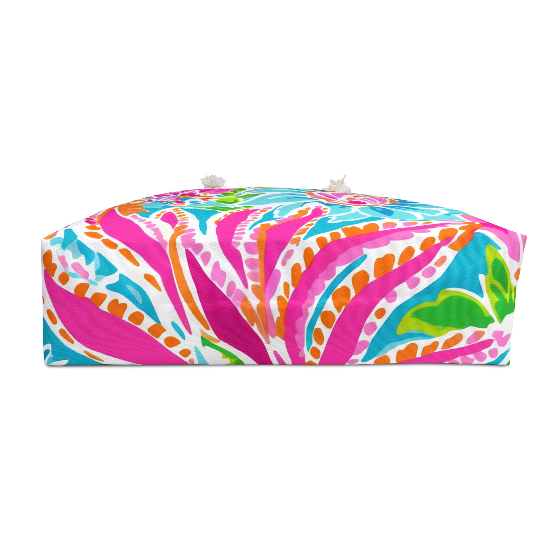 Vibrant Floral Weekender Bag - Perfect for Travel, Beach Days, Weekend Getaways | Stylish Tote, Summer Accessory, Gift Idea - LOLA VEGAS ART