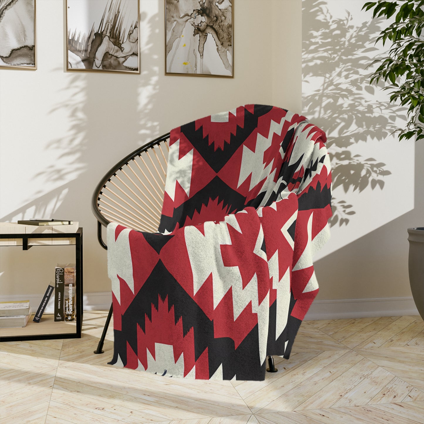 Southwestern Velvet Blanket, Cozy Throw for Home Decoration, Unique Gift for Housewarming, Outdoor Picnic Blanket, Soft Winter Comfort - LOLA VEGAS ART