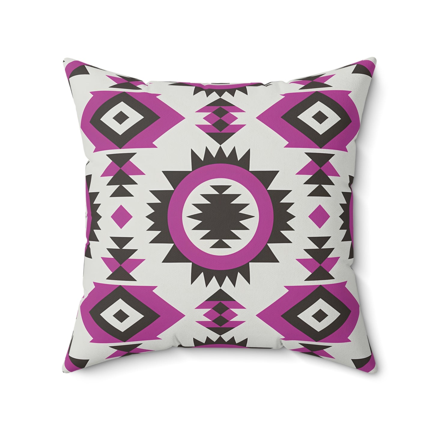 Bohemian Throw Pillow with Geometric Design, Decorative Cushion for Home Decor, Tribal Accent Pillow, Gift for Housewarming, Living Room - LOLA VEGAS ART
