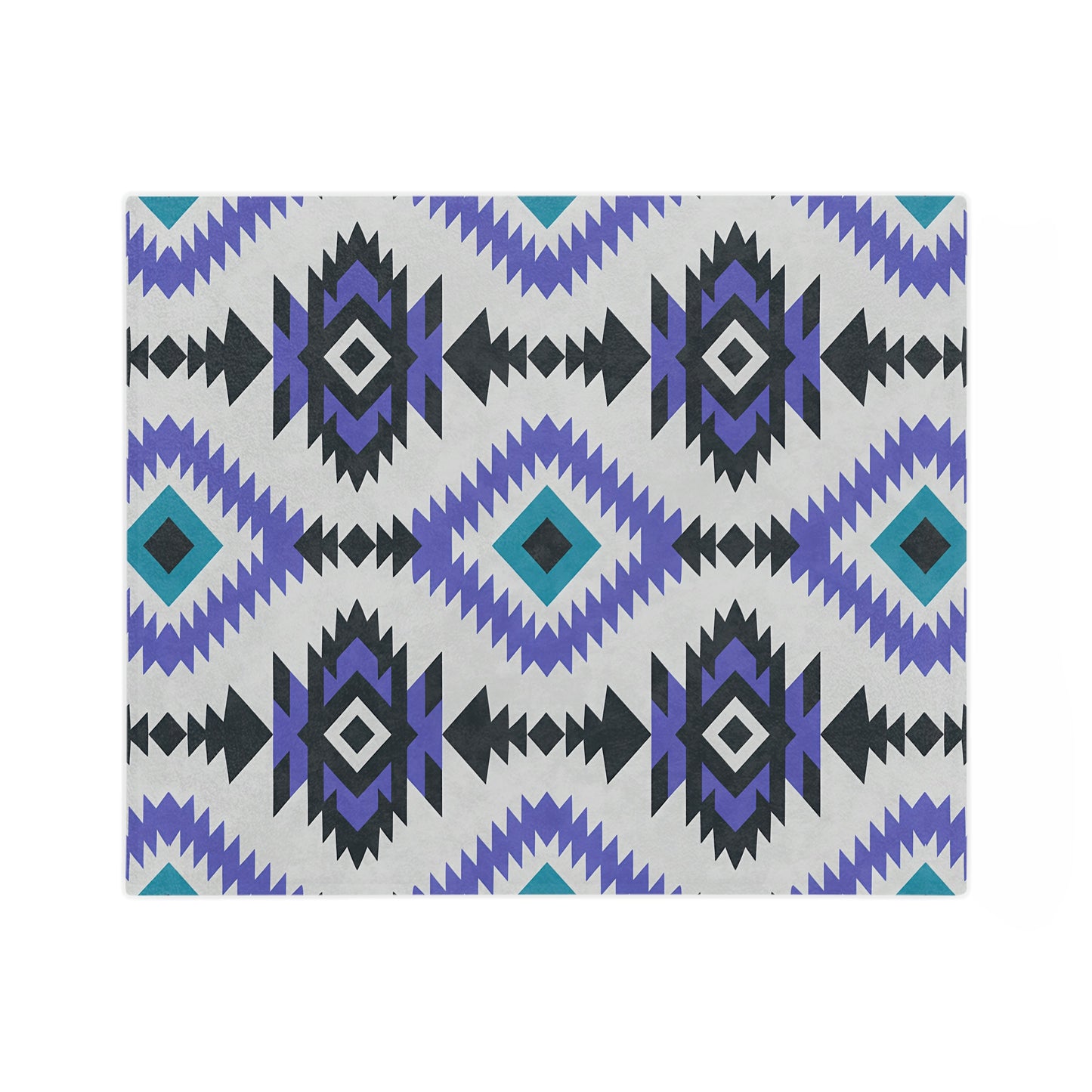 Bohemian Velveteen Microfiber Blanket, Cozy Throw, Soft Bedding, Aztec Pattern, Gift for Home, Modern Decor, Warm Blanket - LOLA VEGAS ART