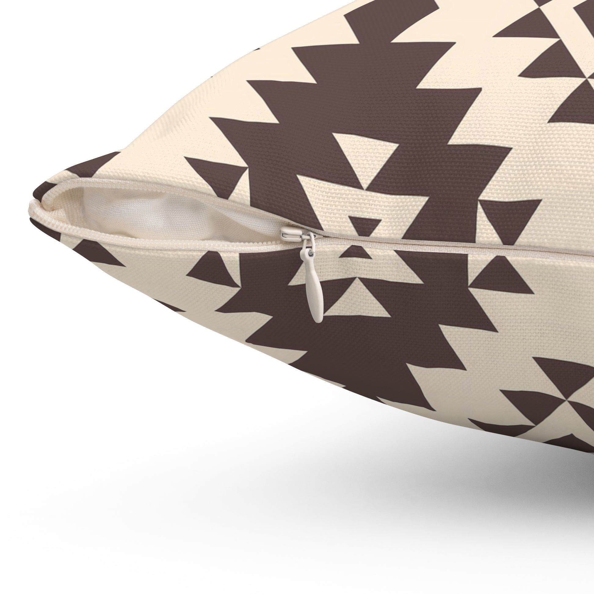 Bohemian Brown Patterned Pillow, Unique Home Decor, Cozy Throw Pillow, Boho Chic Cushion, Tribal Design Accent Cushion, Southwestern Decor - LOLA VEGAS ART