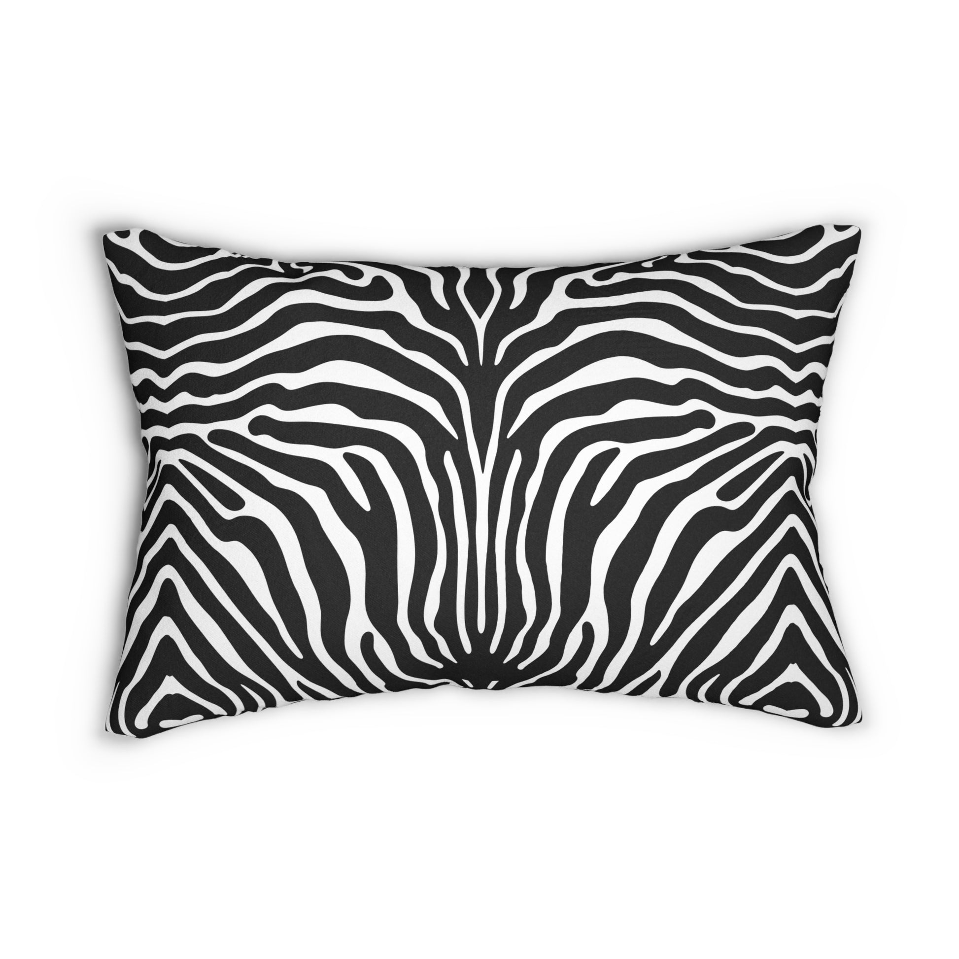 Zebra Print Lumbar Pillow, Wild Animal Decor, Bohemian Style Cushion, Home Accent, Unique Gift Idea, Living Room Throw Pillow - LOLA VEGAS ART