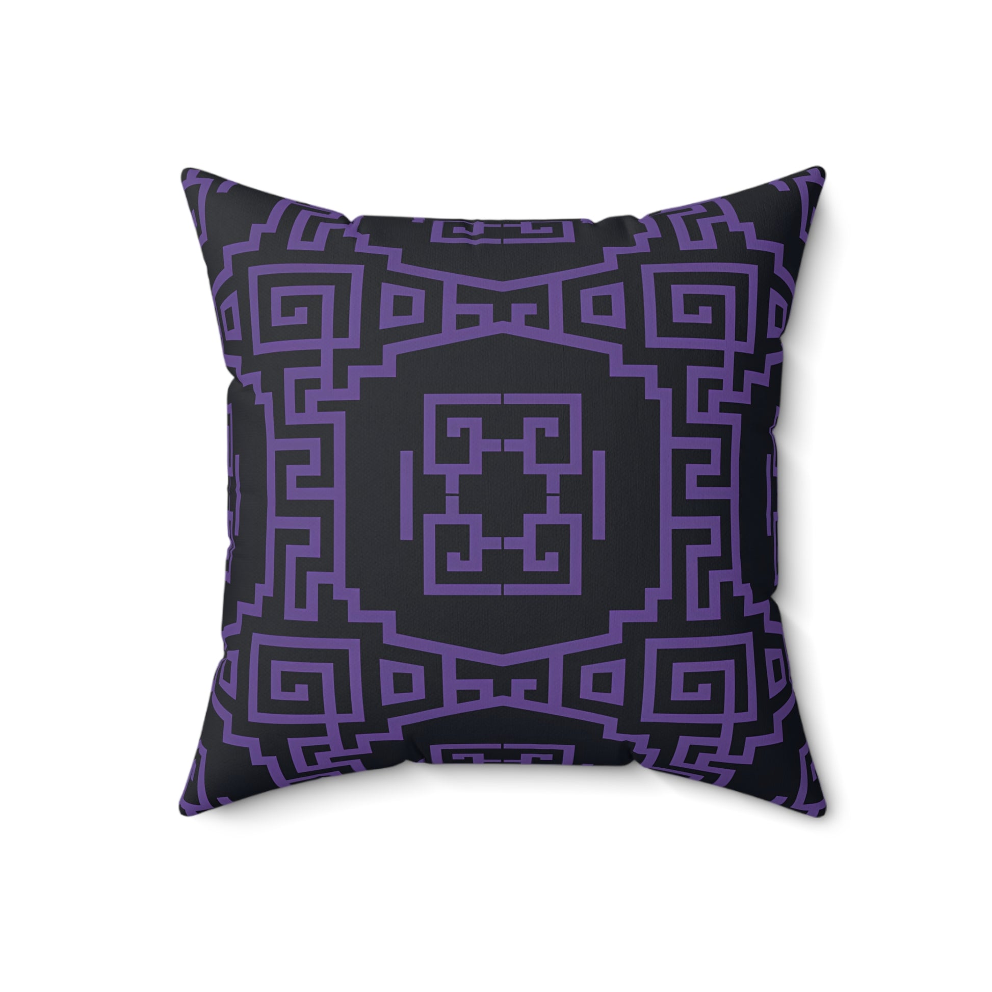 Stylish Geometric Purple Pillow, Modern Cushion, Home Decor Accent, Throw Pillow, Gift for Her, Bedroom and Living Room Decor - LOLA VEGAS ART