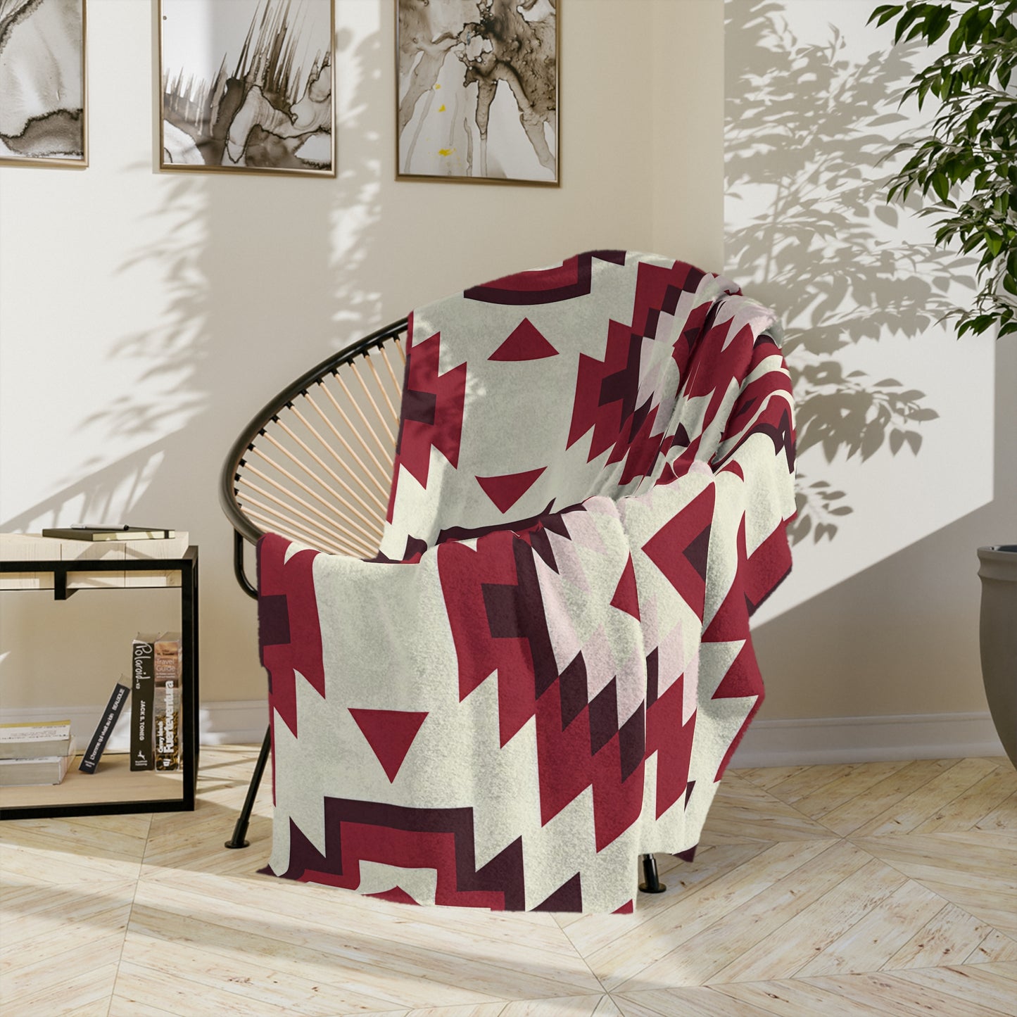 Aztec Pattern Microfiber Blanket - Cozy Home Decor, Ethnic Throw Blanket, Perfect for Gifts, Boho Living Room Accessory, Warm Comfort Item - LOLA VEGAS ART