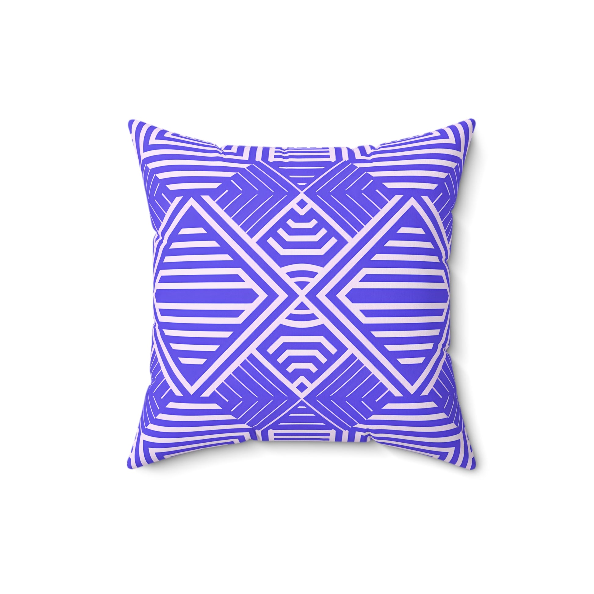 Vibrant Purple and White Geometric Accent Pillow, Decorative Pillow, Home Decor, Couch Cushion, Modern Pillow, Throw Pillow, Gift Idea - LOLA VEGAS ART