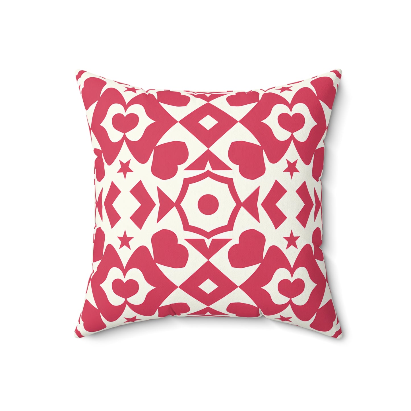 Romantic Heart Pattern Pillow, Cozy Home Decor for Valentine's Day, Gift for Loved Ones, Decorative Cushion, Heartfelt Accent Pillow - LOLA VEGAS ART