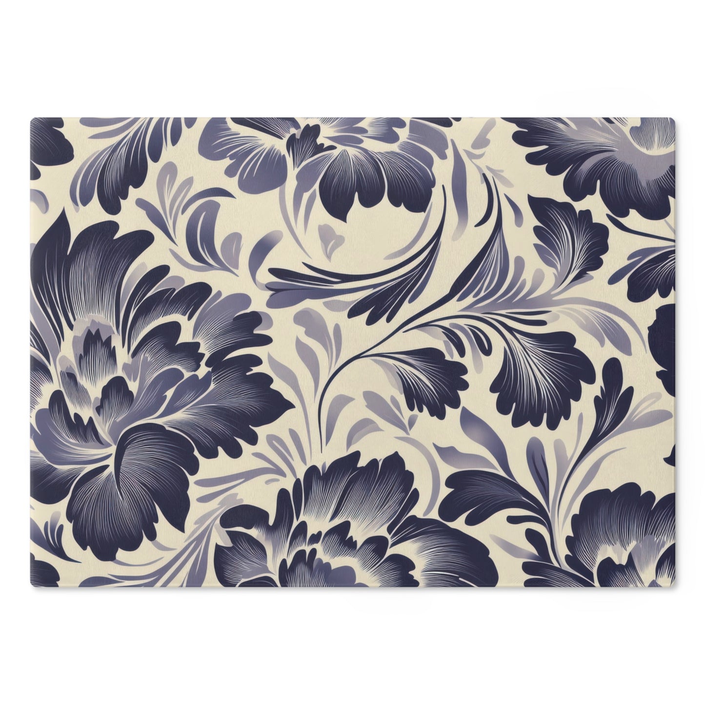 Floral Cutting Board - Elegant Kitchen Decor, Gift for Home Chefs, Bridal Shower Present, Mother's Day Kitchen Gift, Handmade Kitchenware - LOLA VEGAS ART