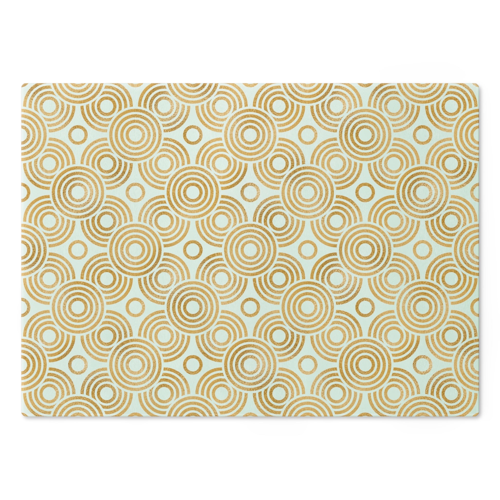 Elegant Geometric Glass Cutting Board | Kitchen Decor, Gift for Chefs, Home Cooking, Housewarming, Eco-Friendly, Hollywood Regency Decor - LOLA VEGAS ART