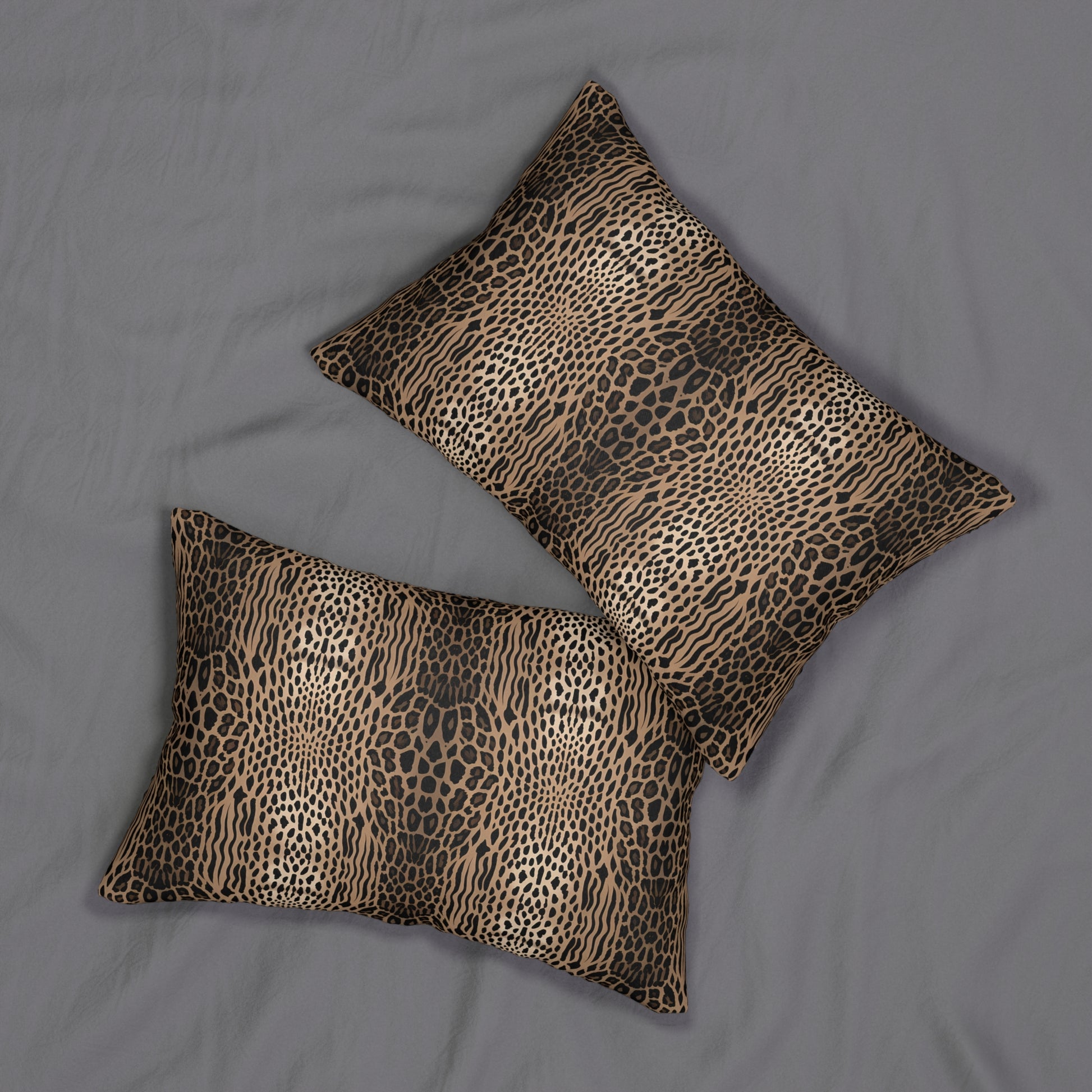 Stylish Leopard Print Lumbar Pillow | Home Decor, Accent Cushion, Boho Chic, Gift for Her, Living Room Accent - LOLA VEGAS ART