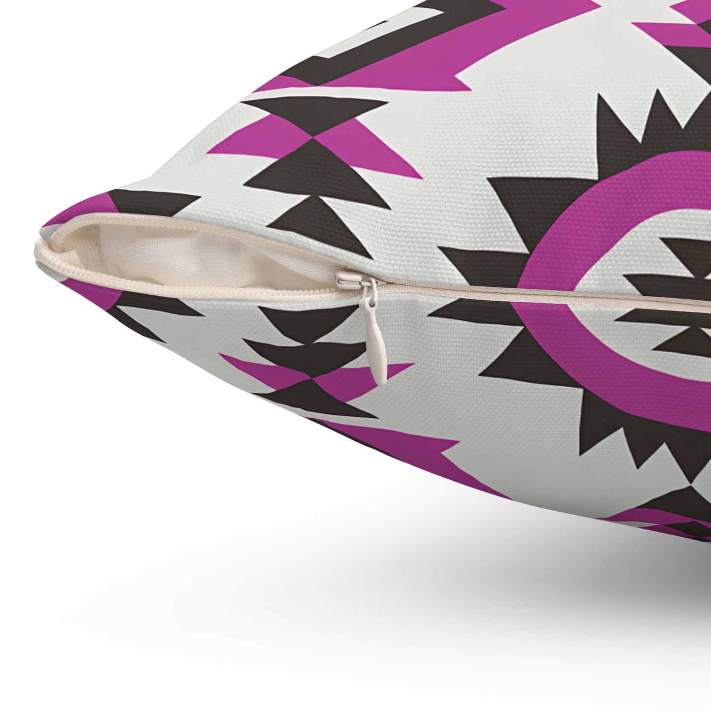 Bohemian Throw Pillow with Geometric Design, Decorative Cushion for Home Decor, Tribal Accent Pillow, Gift for Housewarming, Living Room - LOLA VEGAS ART