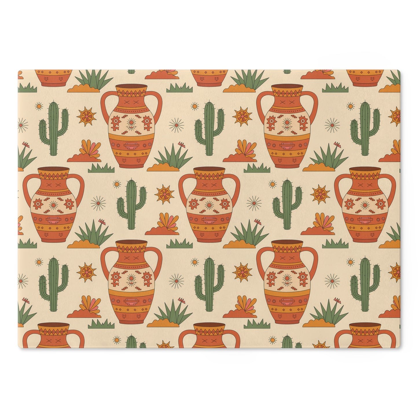 Southwestern Design Cutting Board, Kitchen Decor, Gift for Home Chefs, Housewarming, Made in USA, Eco-Friendly Kitchenware - LOLA VEGAS ART