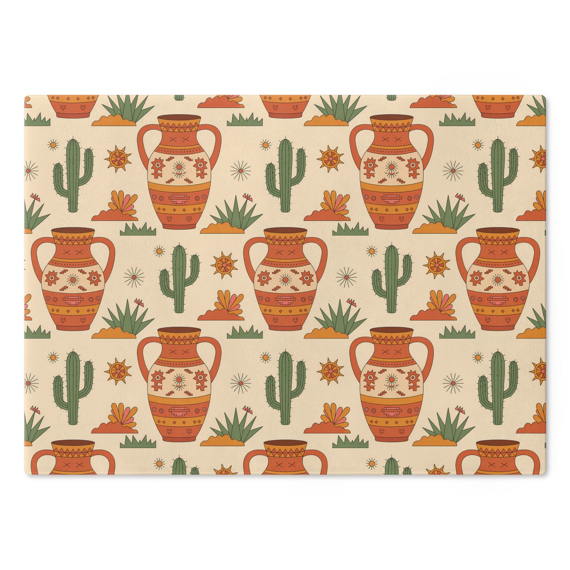 Southwestern Design Cutting Board, Kitchen Decor, Gift for Home Chefs, Housewarming, Made in USA, Eco-Friendly Kitchenware - LOLA VEGAS ART