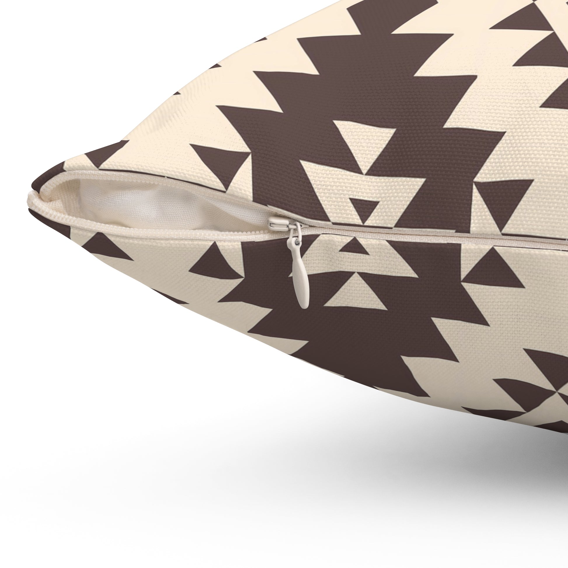 Bohemian Brown Patterned Pillow, Unique Home Decor, Cozy Throw Pillow, Boho Chic Cushion, Tribal Design Accent Cushion, Southwestern Decor - LOLA VEGAS ART