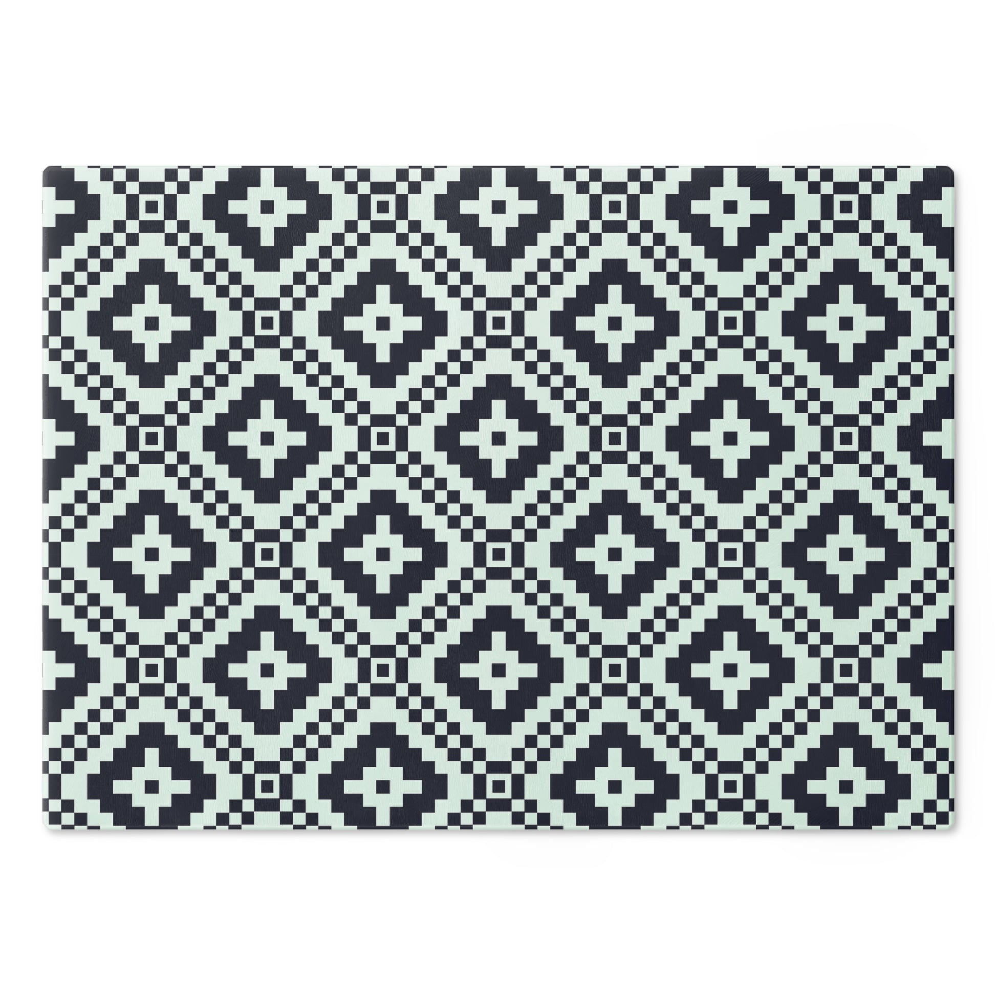 Chic Black and White Tribal Geometric Cutting Board, Modern Kitchen Decor, Gift for Home Chefs, Stylish Serving Tray, Unique Wedding Gift - LOLA VEGAS ART