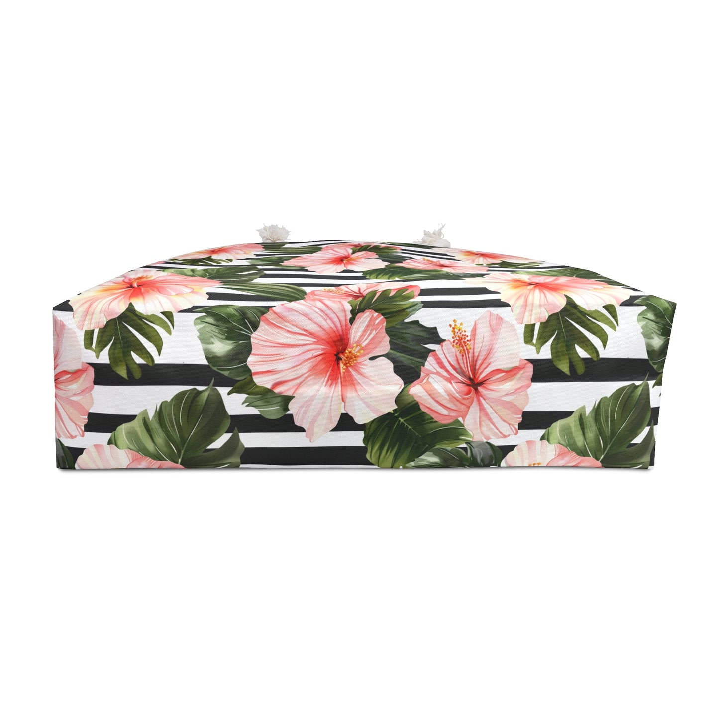 Tropical Floral Weekender Bag - Perfect for Travel, Beach Days, Gym, or Weekend Getaways, Floral Tote for Summer Vacations - LOLA VEGAS ART