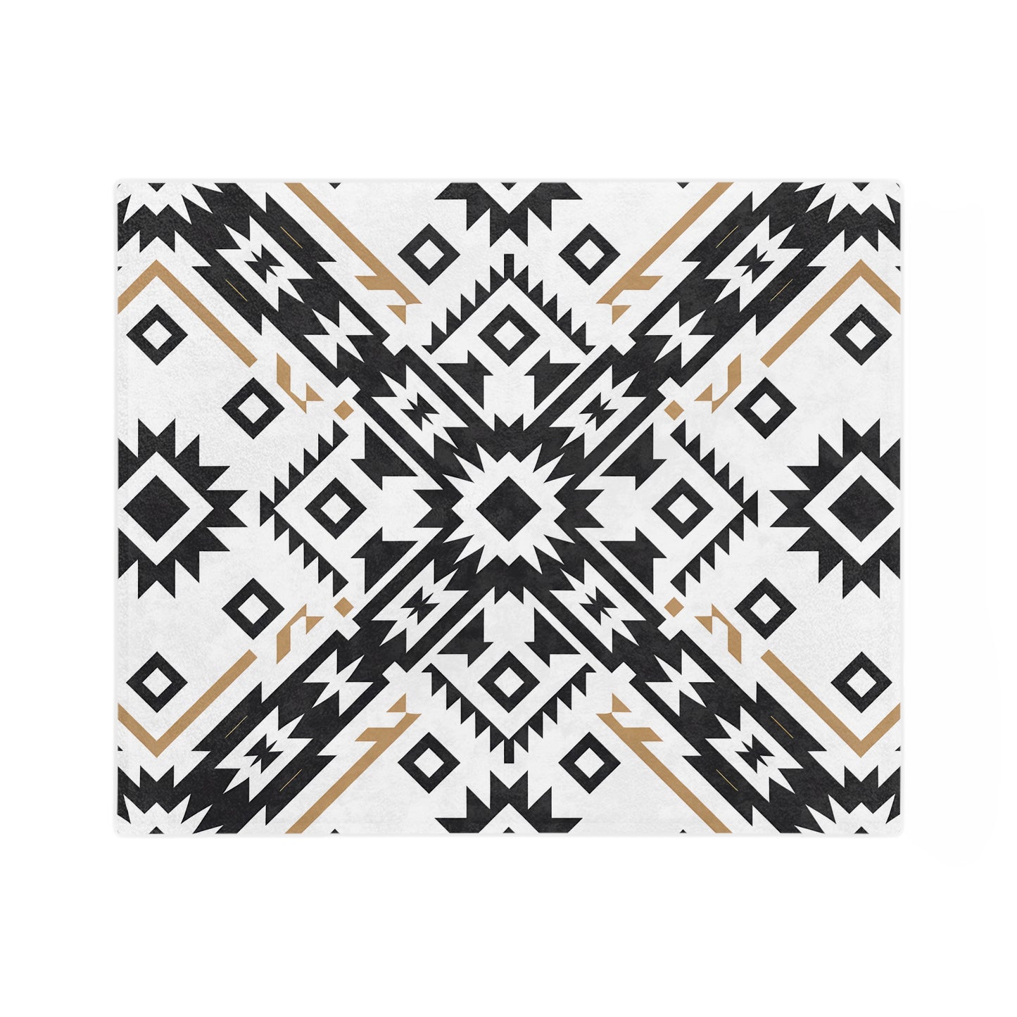 Geometric Pattern Microfiber Blanket, Cozy Home Decor, Stylish Gift, Warm Throw for All Occasions, Modern Bedspread - LOLA VEGAS ART