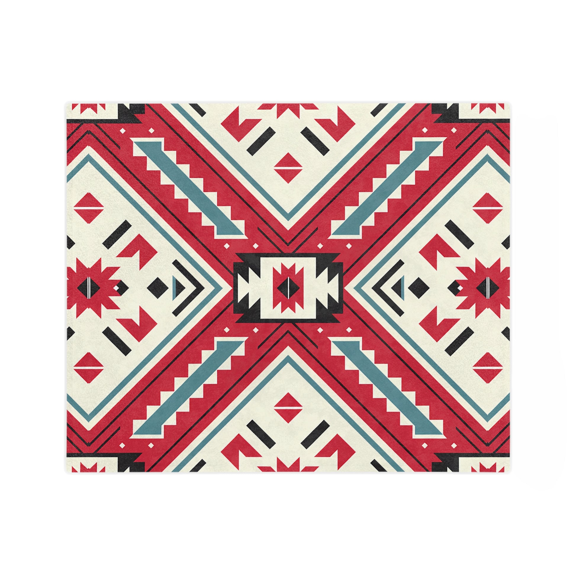 Bohemian Velvet Blanket, Cozy Throw, Southwest Decor, Gift for Her, Living Room Accessory, Festival Home Decor, Modern Art Blanket - LOLA VEGAS ART