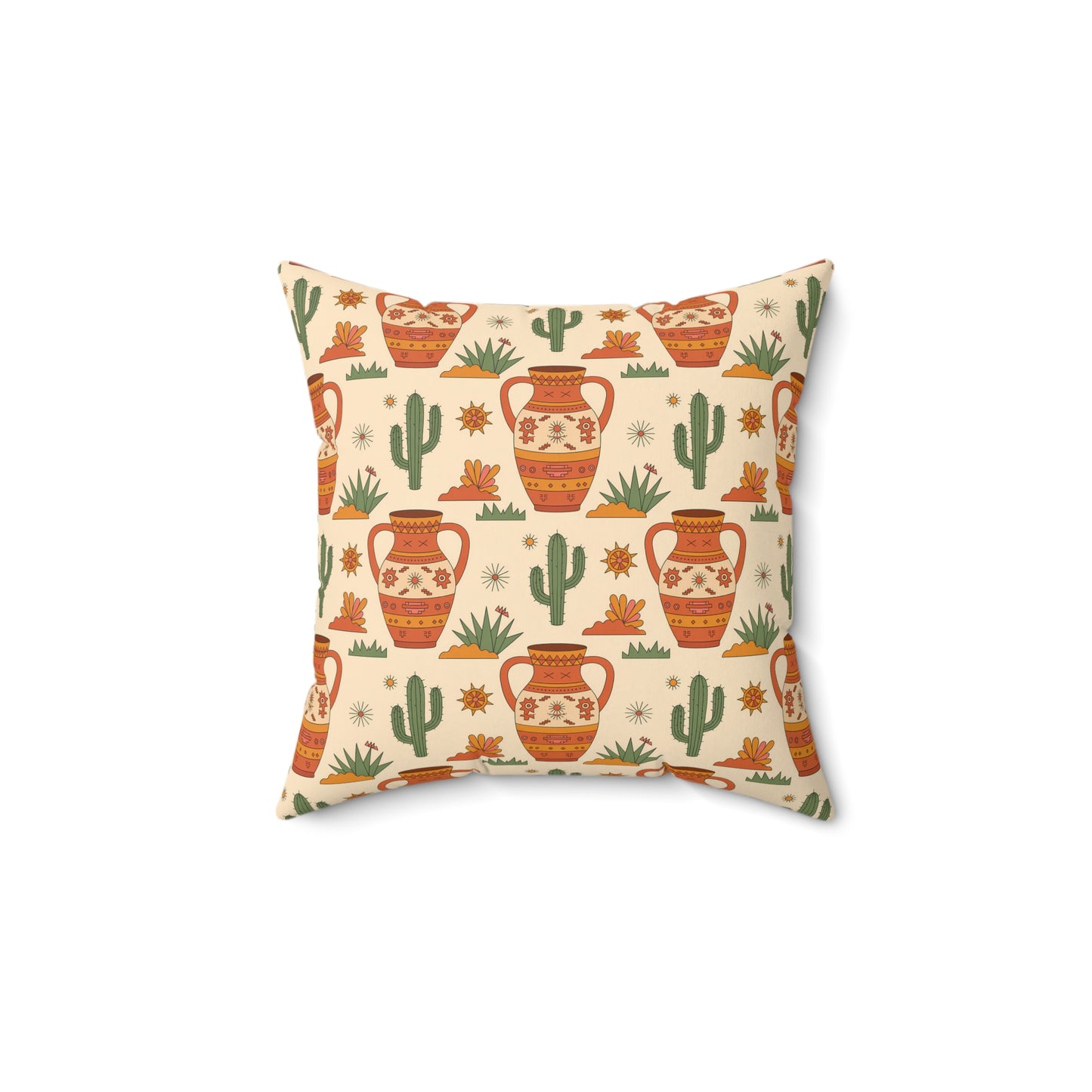 Bohemian Decor Pillow, Vibrant Art Print Cushion, Home Accent, Unique Gift, Southwestern Style, Cozy Living Room Decor, Boho Chic - LOLA VEGAS ART