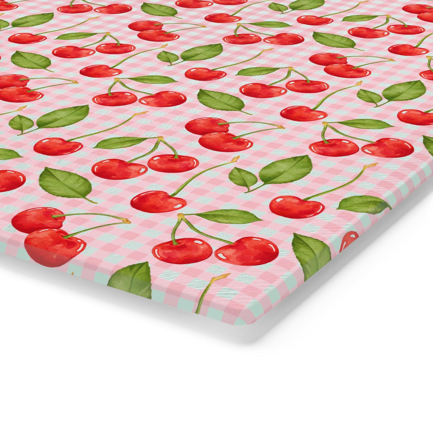 Charming Cherry Pattern Cutting Board, Kitchen Decor, Gift for Chefs, Wedding Gift, Housewarming Essentials, Summer BBQ - LOLA VEGAS ART