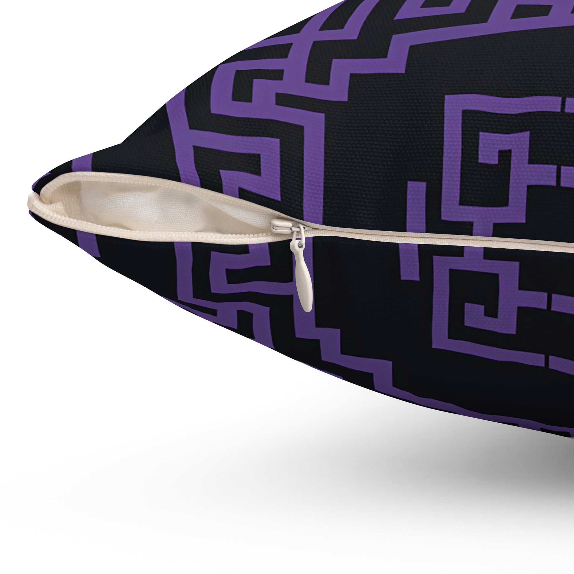 Stylish Geometric Purple Pillow, Modern Cushion, Home Decor Accent, Throw Pillow, Gift for Her, Bedroom and Living Room Decor - LOLA VEGAS ART