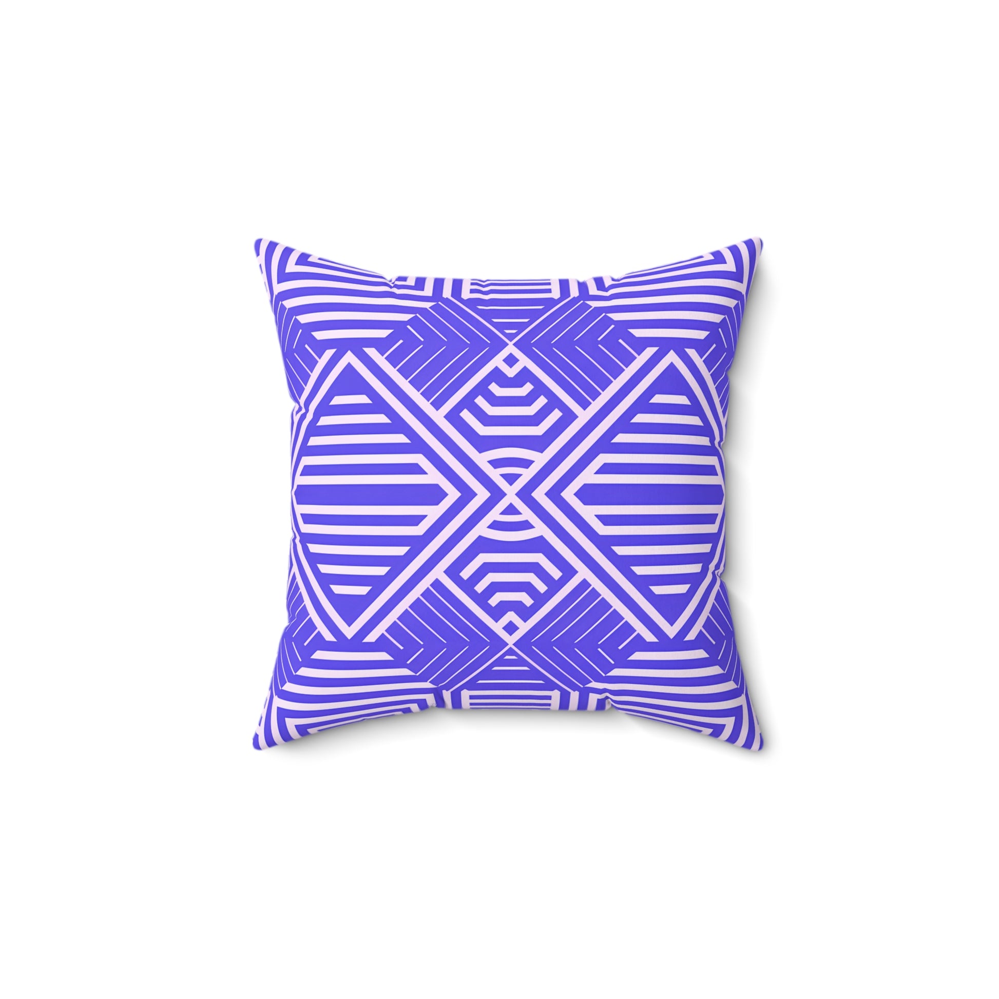 Vibrant Purple and White Geometric Accent Pillow, Decorative Pillow, Home Decor, Couch Cushion, Modern Pillow, Throw Pillow, Gift Idea - LOLA VEGAS ART