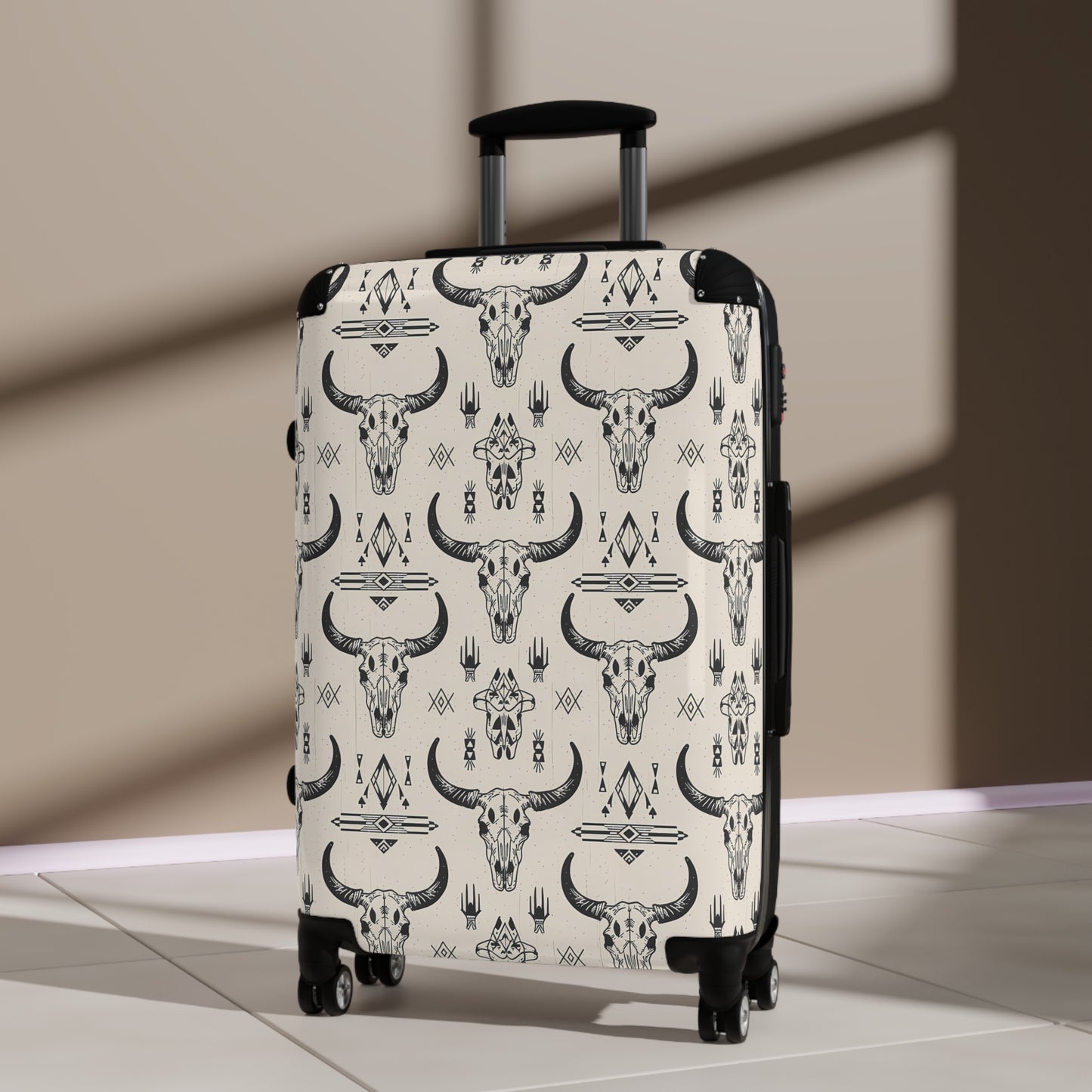 Stylish Travel Suitcase, Bohemian Luggage, Unique Carry-On, Gift for Travelers, Vacation Essentials, Adventure Gear, Southwestern Luggage - LOLA VEGAS ART