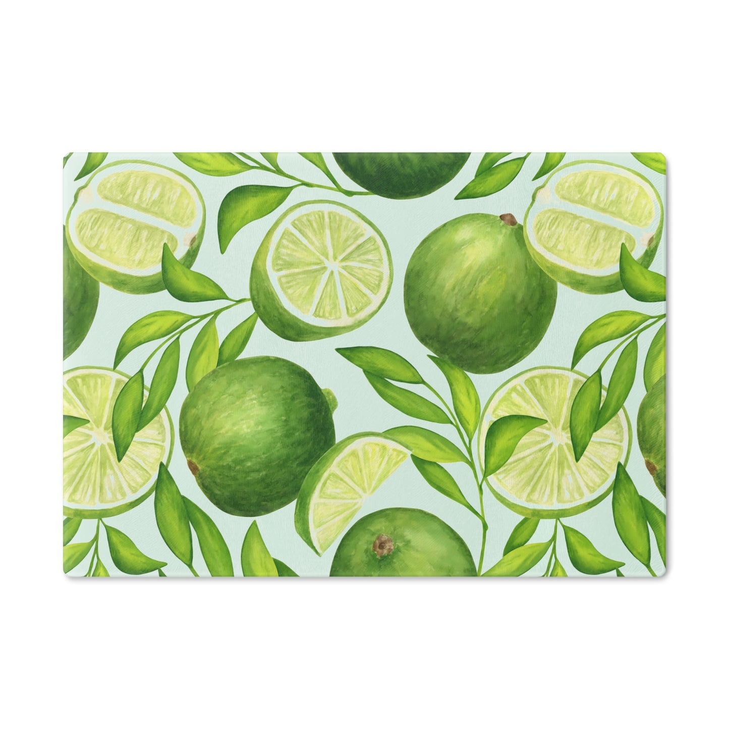 Lime Slice Cutting Board - Tropical Kitchen Decor, Ideal for Gift, Summer Parties, Wedding Registration, Home Chef Essentials, Food Prep - LOLA VEGAS ART