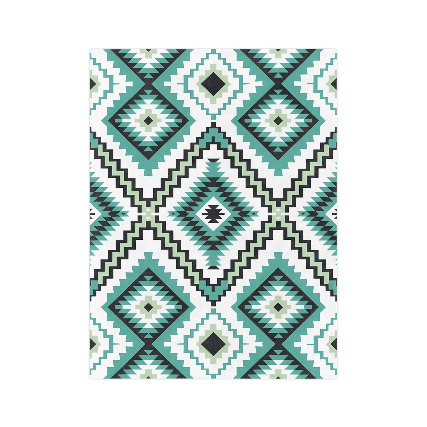 Cozy Geometric Velveteen Microfiber Blanket, Soft Throw for Home Decor, Perfect Gift for Friends, Cozy Night In, Modern Boho Style - LOLA VEGAS ART