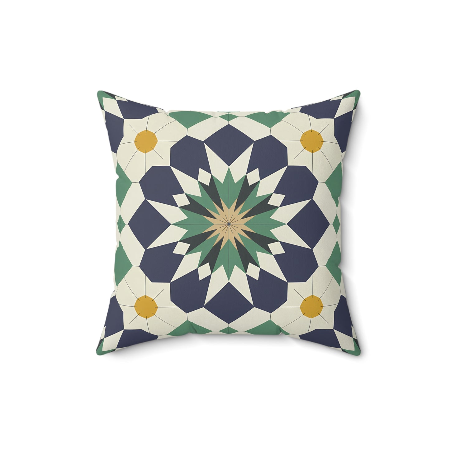 Geometric Floral Throw Pillow, Stylish Accent Cushion for Home Decor, Bohemian Chic Pillow for Living Room, Perfect Gift for Housewarming, - LOLA VEGAS ART