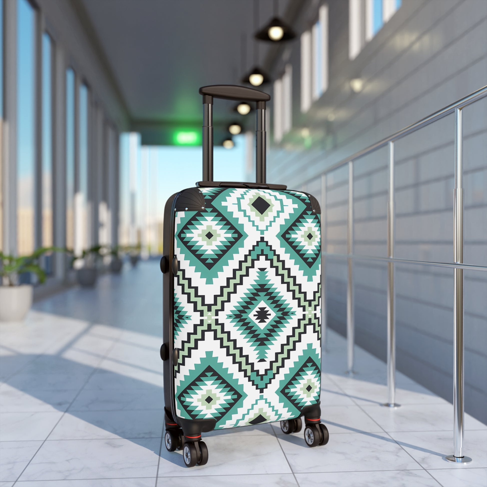 Trendy Patterned Suitcase - Stylish Luggage for Travel Lovers, Unique Carry-On, Gift for Travelers, Summer Trip Essentials, Eye-Catching - LOLA VEGAS ART
