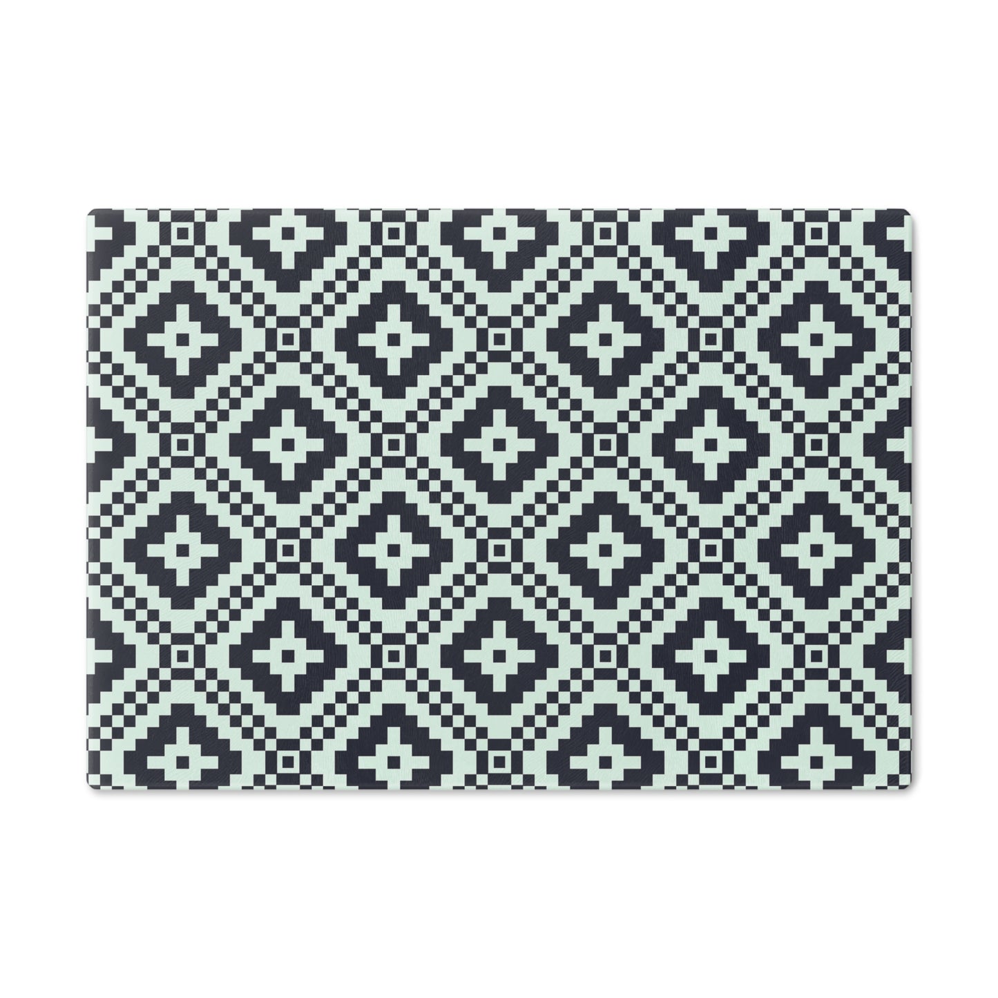 Chic Black and White Tribal Geometric Cutting Board, Modern Kitchen Decor, Gift for Home Chefs, Stylish Serving Tray, Unique Wedding Gift - LOLA VEGAS ART