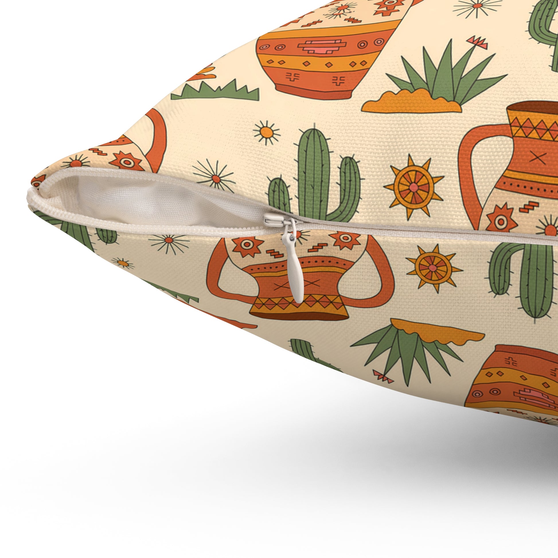 Bohemian Decor Pillow, Vibrant Art Print Cushion, Home Accent, Unique Gift, Southwestern Style, Cozy Living Room Decor, Boho Chic - LOLA VEGAS ART