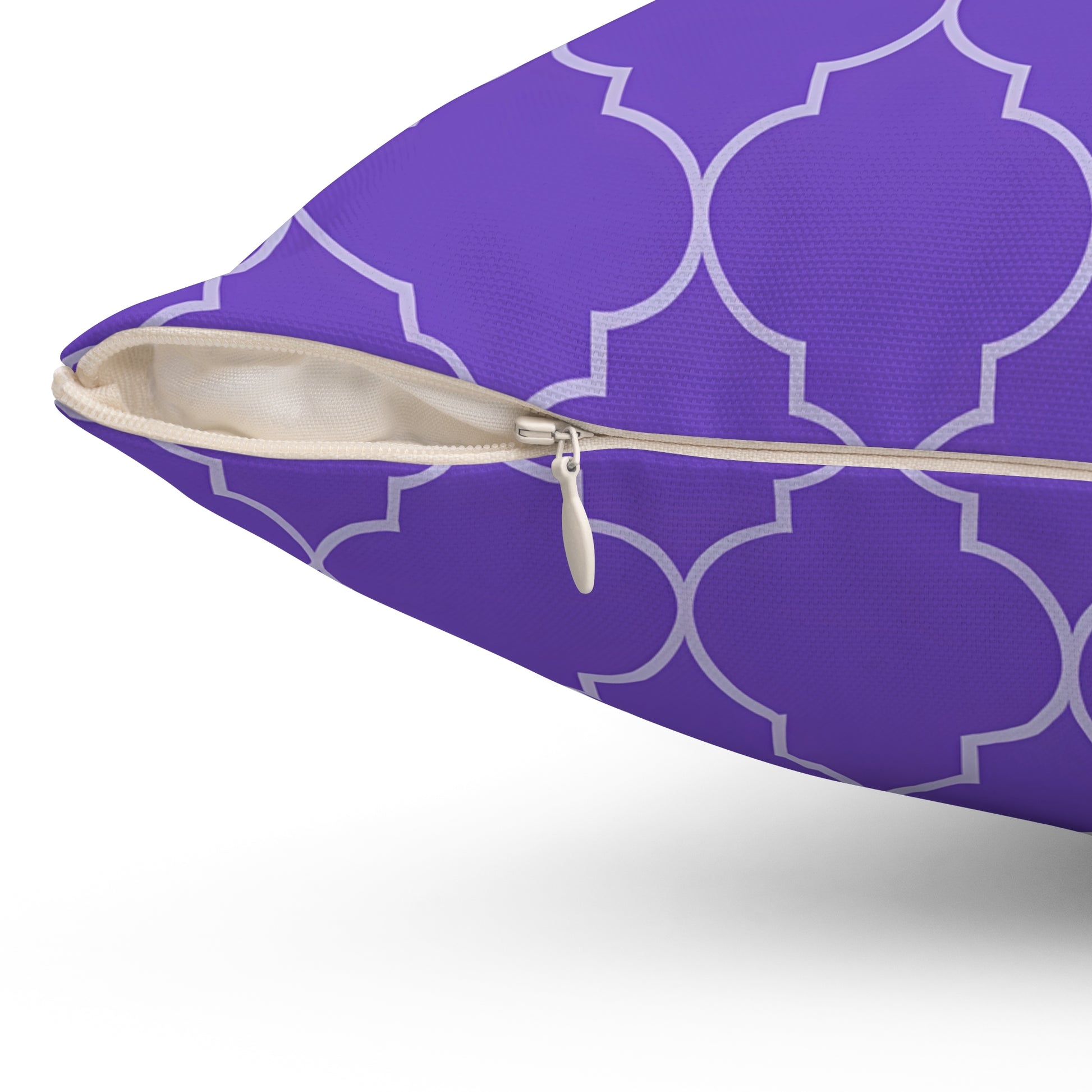 Purple Moroccan Pattern Pillow for Stylish Home Decor, Throw Pillow, Accent Cushion, Living Room Decor, Bedroom Pillow, Moroccan Quatrefoil - LOLA VEGAS ART