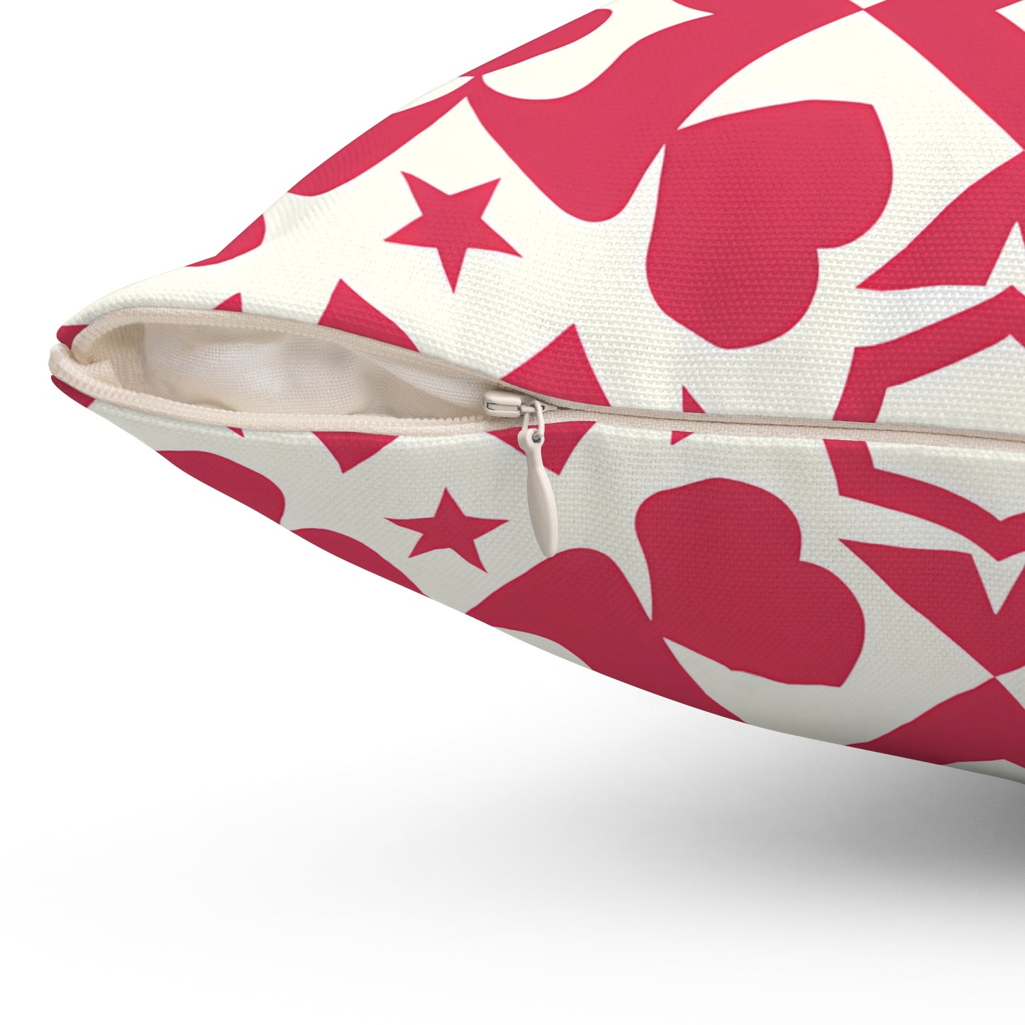 Romantic Heart Pattern Pillow, Cozy Home Decor for Valentine's Day, Gift for Loved Ones, Decorative Cushion, Heartfelt Accent Pillow - LOLA VEGAS ART