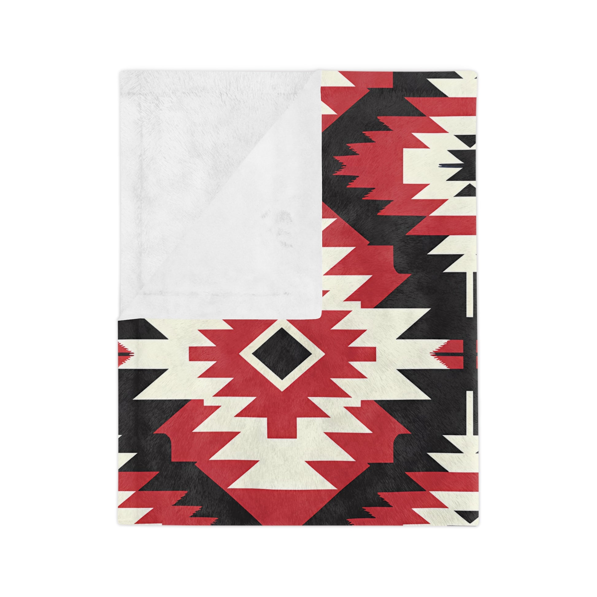 Southwestern Velvet Blanket, Cozy Throw for Home Decoration, Unique Gift for Housewarming, Outdoor Picnic Blanket, Soft Winter Comfort - LOLA VEGAS ART