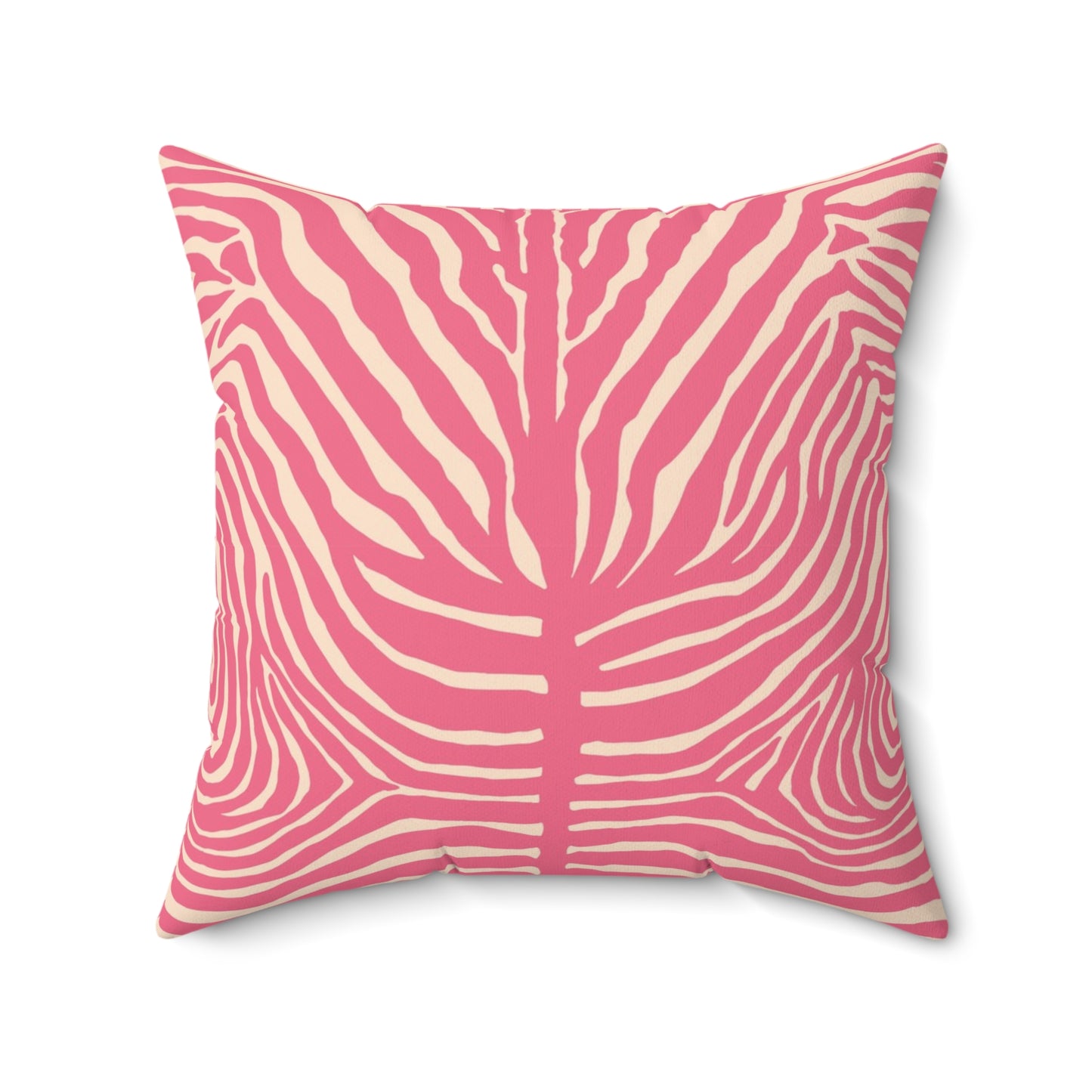 Chic Pink Zebra Print Pillow, Throw Pillow, Home Decor, Modern Bedroom Accent, Gift for Animal Lovers, Summer Vibes