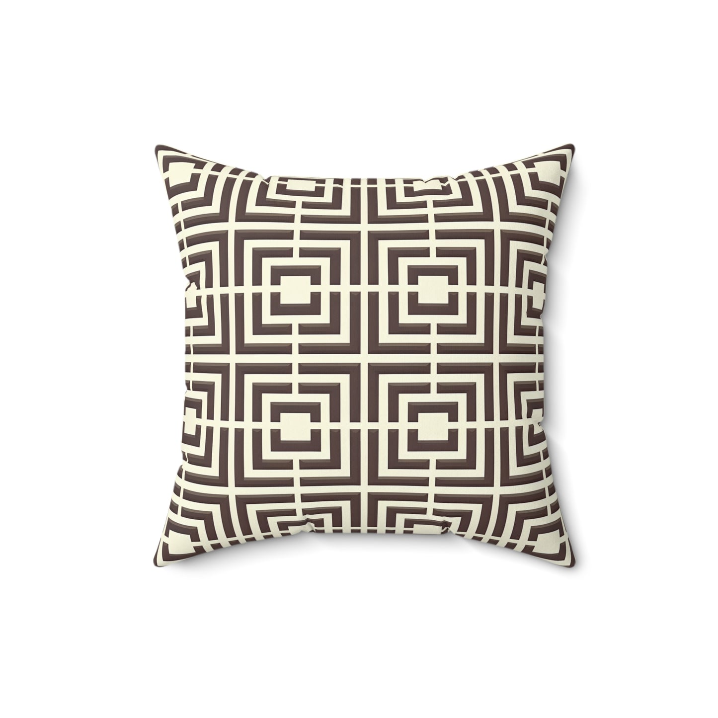 Geometric Pattern Pillow, Modern Home Decor, Square Cushion, Stylish Throw Pillow, Unique Gift for Couch or Bedroom, Trendy Accent