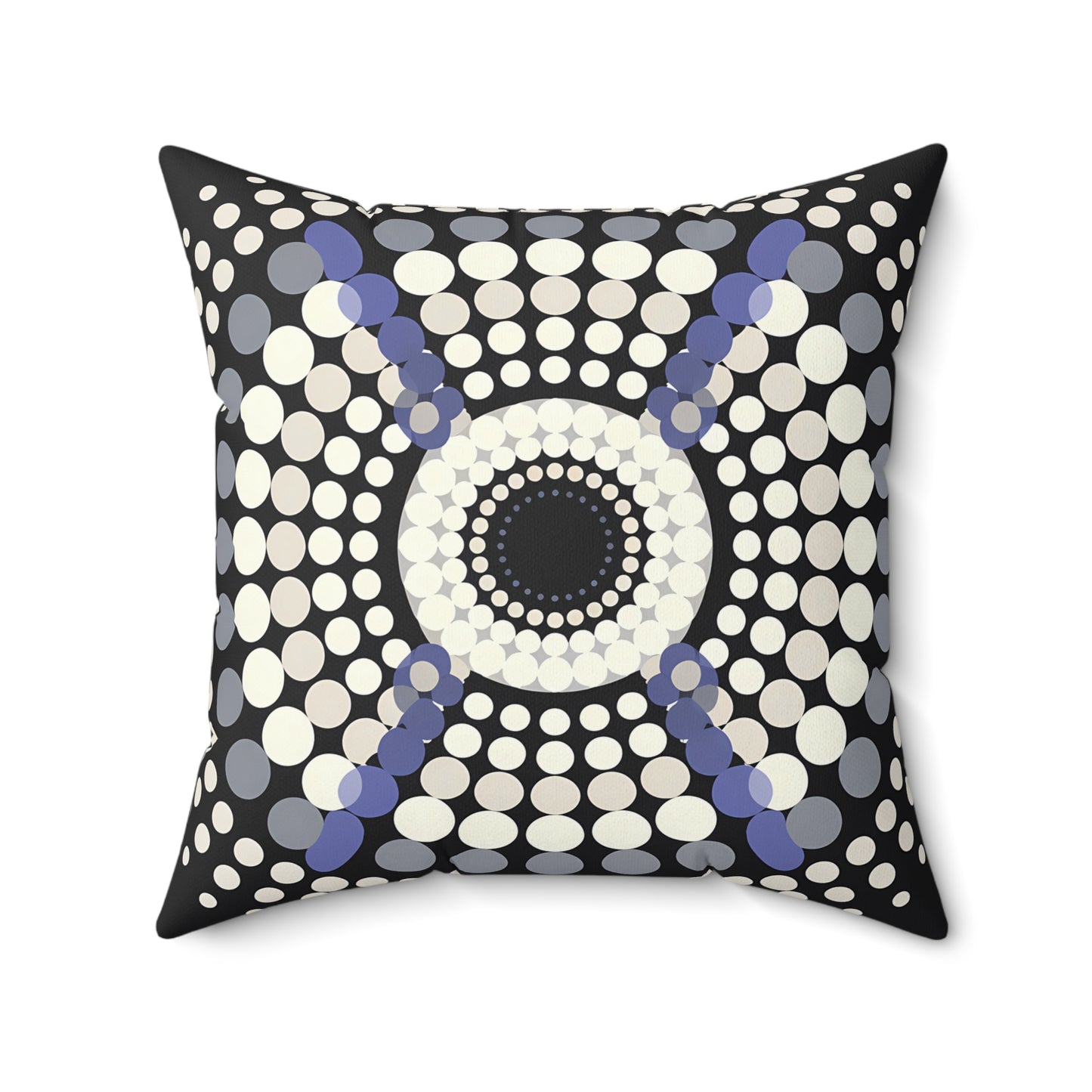 Black, White and Purple Geometric Decor Pillow, Modern Throw Pillow for Home, Stylish Cushion, Unique Gift Idea, Abstract Pillow Cover - LOLA VEGAS ART