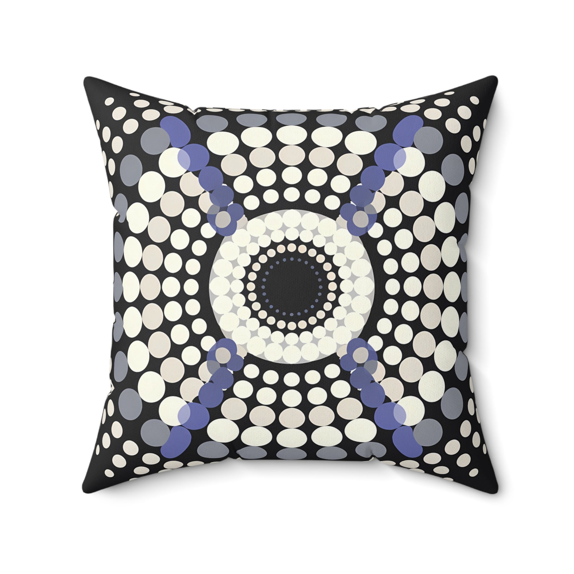 Black, White and Purple Geometric Decor Pillow, Modern Throw Pillow for Home, Stylish Cushion, Unique Gift Idea, Abstract Pillow Cover - LOLA VEGAS ART