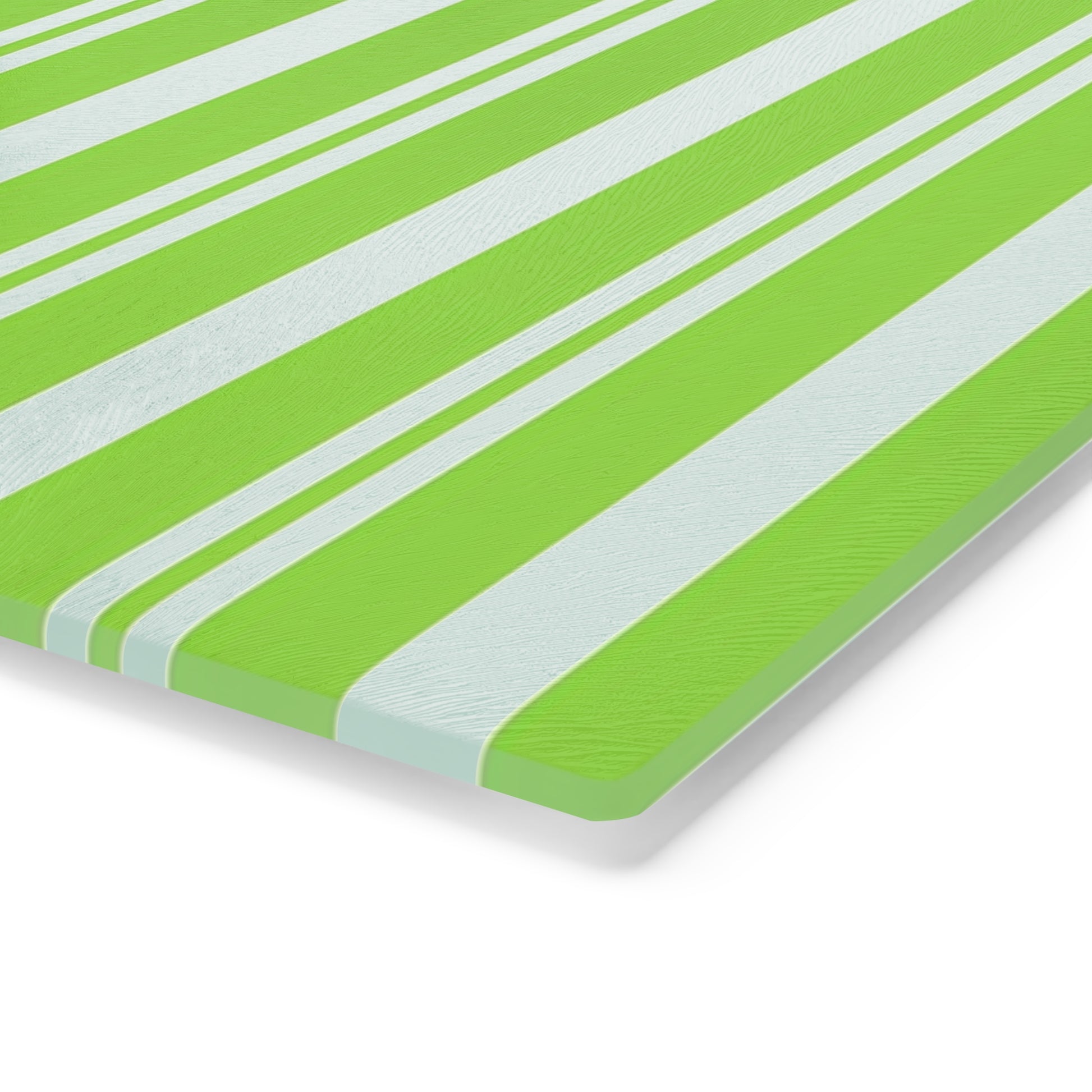 Vibrant Green Striped Cutting Board | Kitchen Decor, Gift for Home Chef, Culinary Accessories, Modern Kitchen - LOLA VEGAS ART